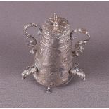 Etagere silver. A conical three tap jug after an 18th century example.