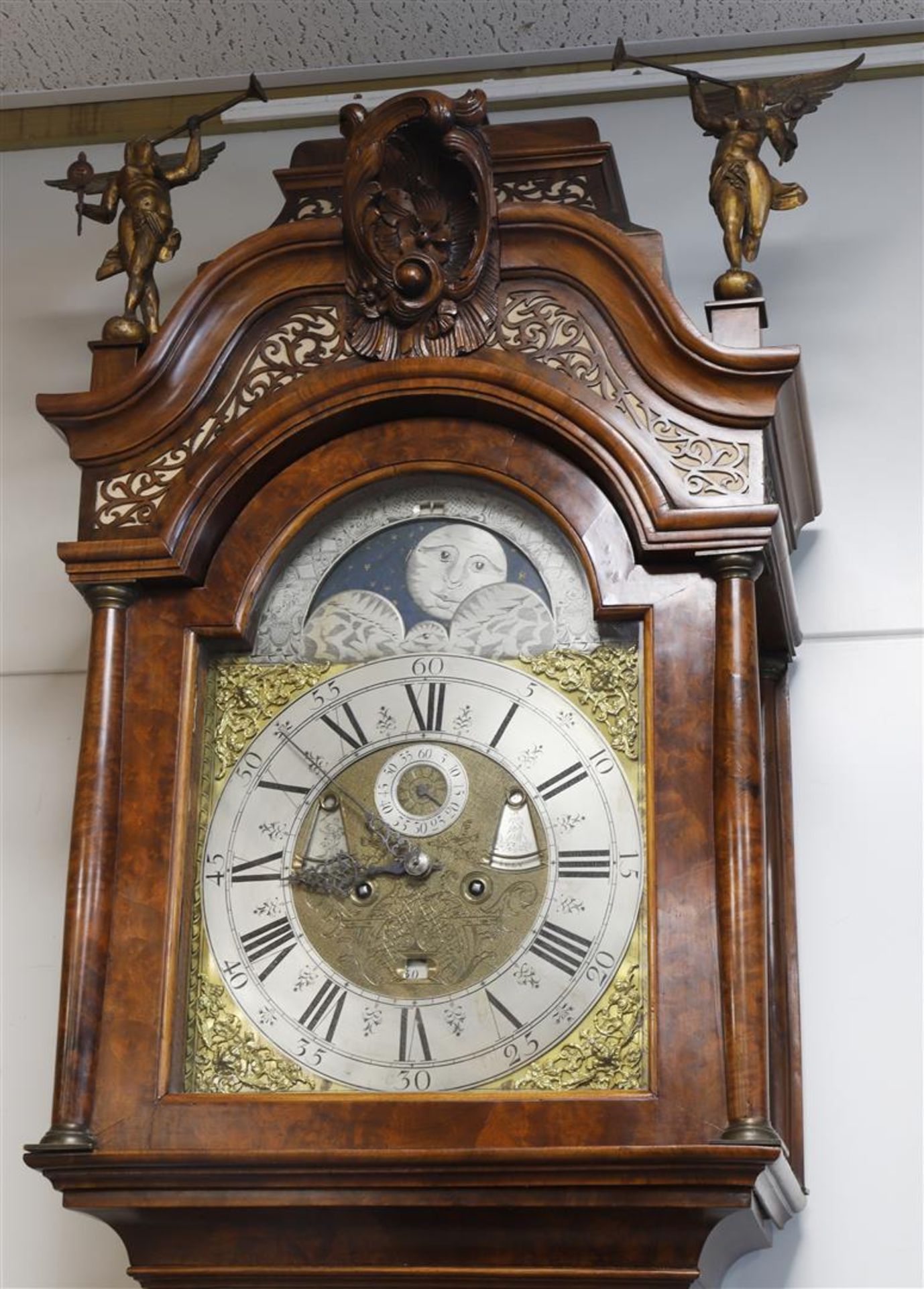 An Amsterdam grandfather clock, Louis Quinze style, 20th century. - Image 2 of 4