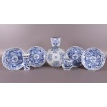 A lot of various blue/white porcelain, China, 18th century