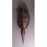 Ethnography/Tribal. A wooden mask, Sepik, Papua New Guinea.