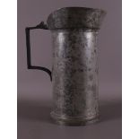 A white pewter double Dutch jug, 19th century.