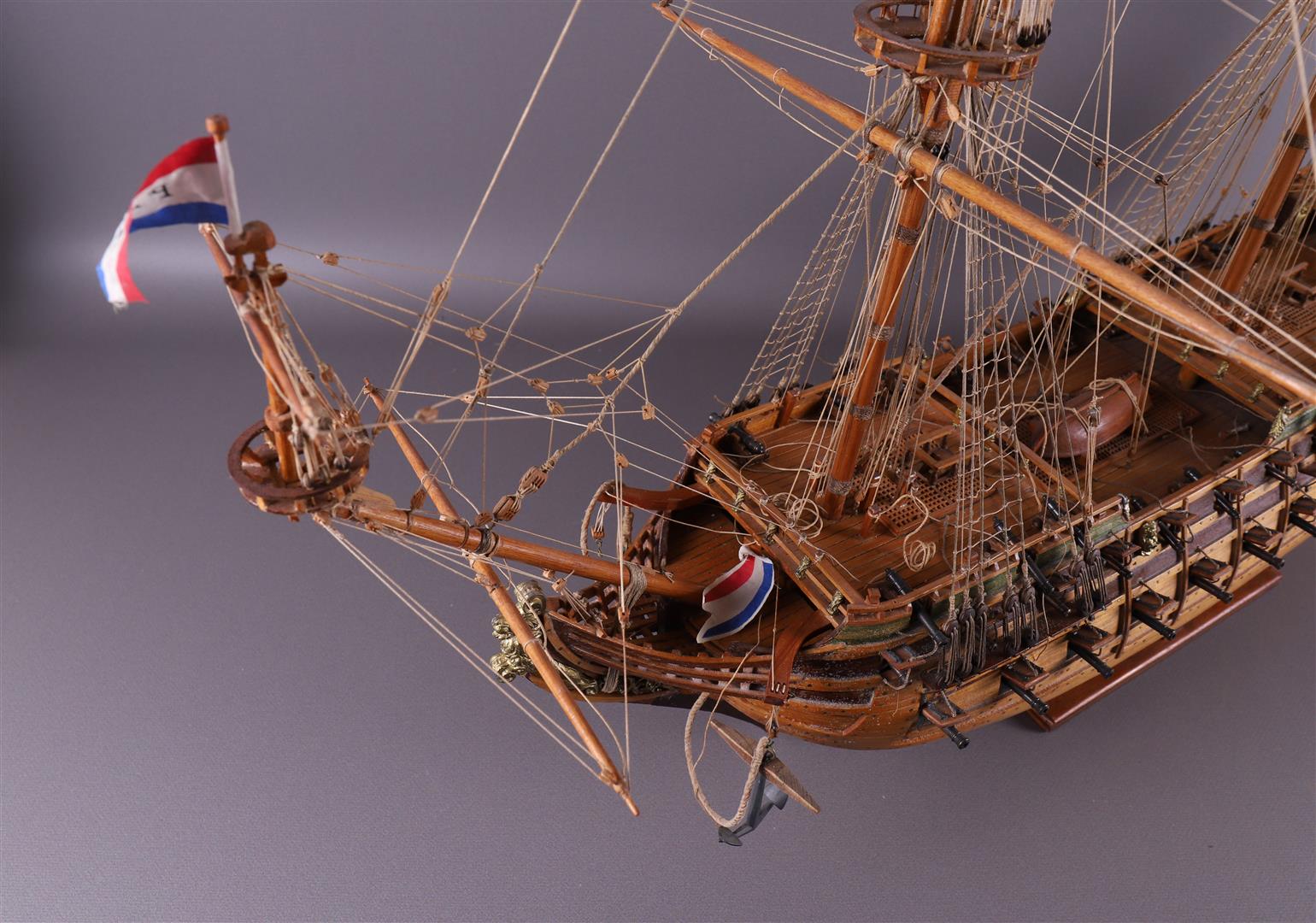 A ship model of a galleon, presumably 'de Friesland 1663' - Image 10 of 10