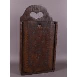 An oak satchel, early 19th century.