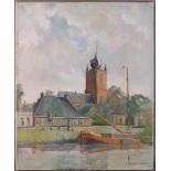 Miedema, Evert * (Rotterdam 1887- 1979) 'View of Deinum, Friesland',