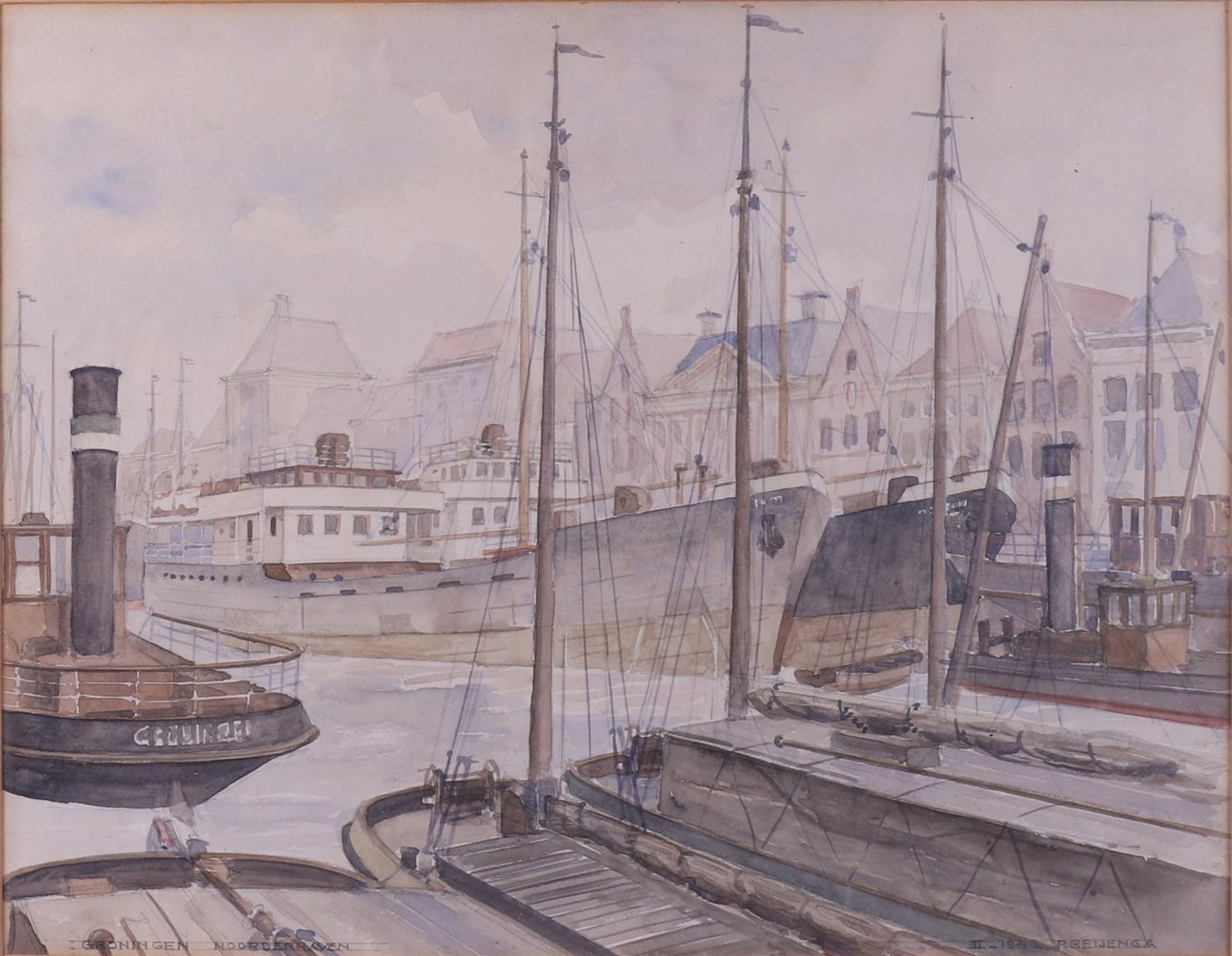 Reijenga, P 'Noorderhaven Groningen', - Image 2 of 3