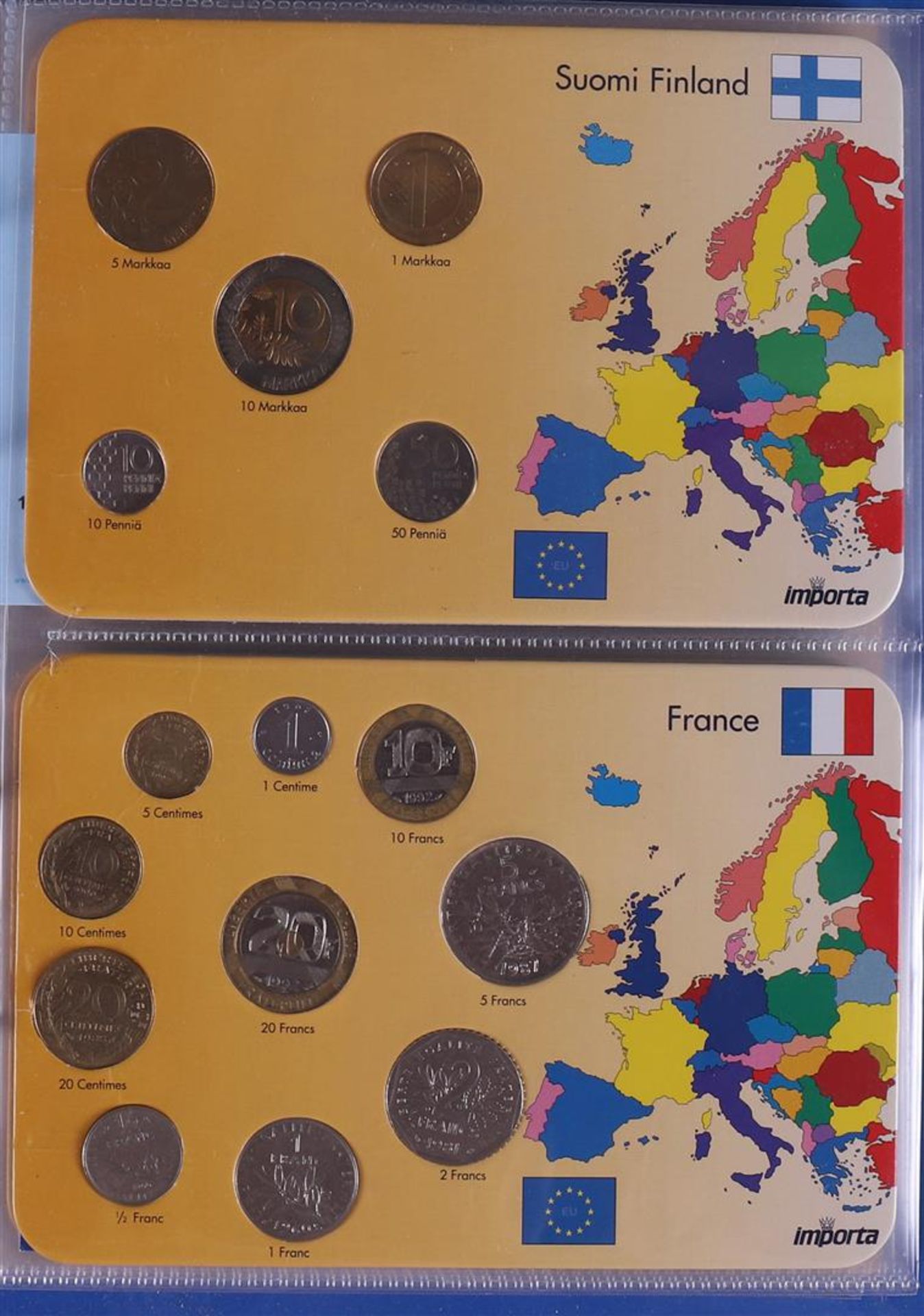 An album containing European coin cards. - Image 4 of 4