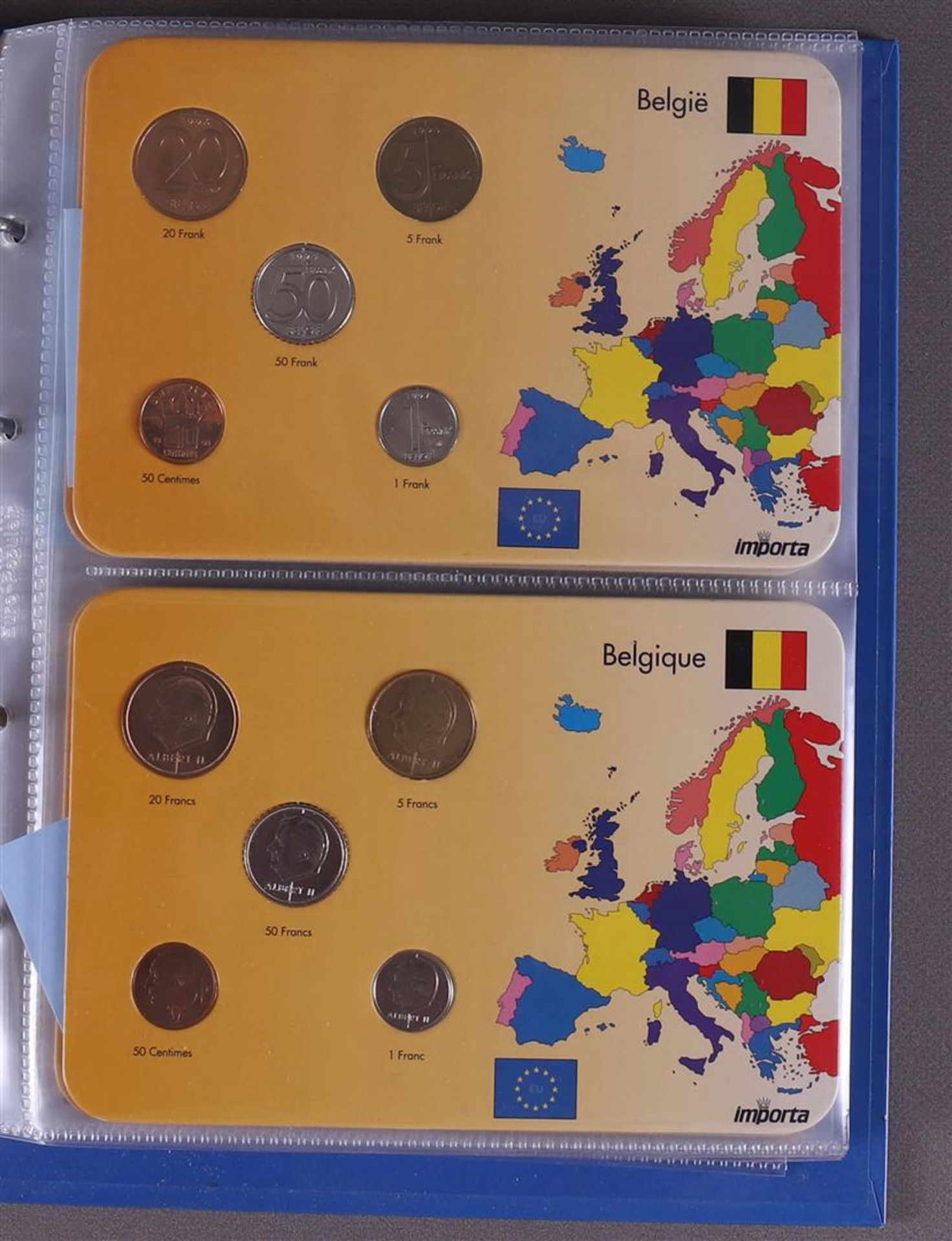 An album containing European coin cards. - Image 2 of 4
