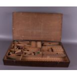 Matador toys in accompanying wooden box, 1st half 20th century.