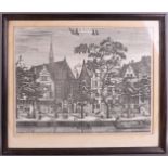 A series of four framed engravings, Amsterdam, 18th century.