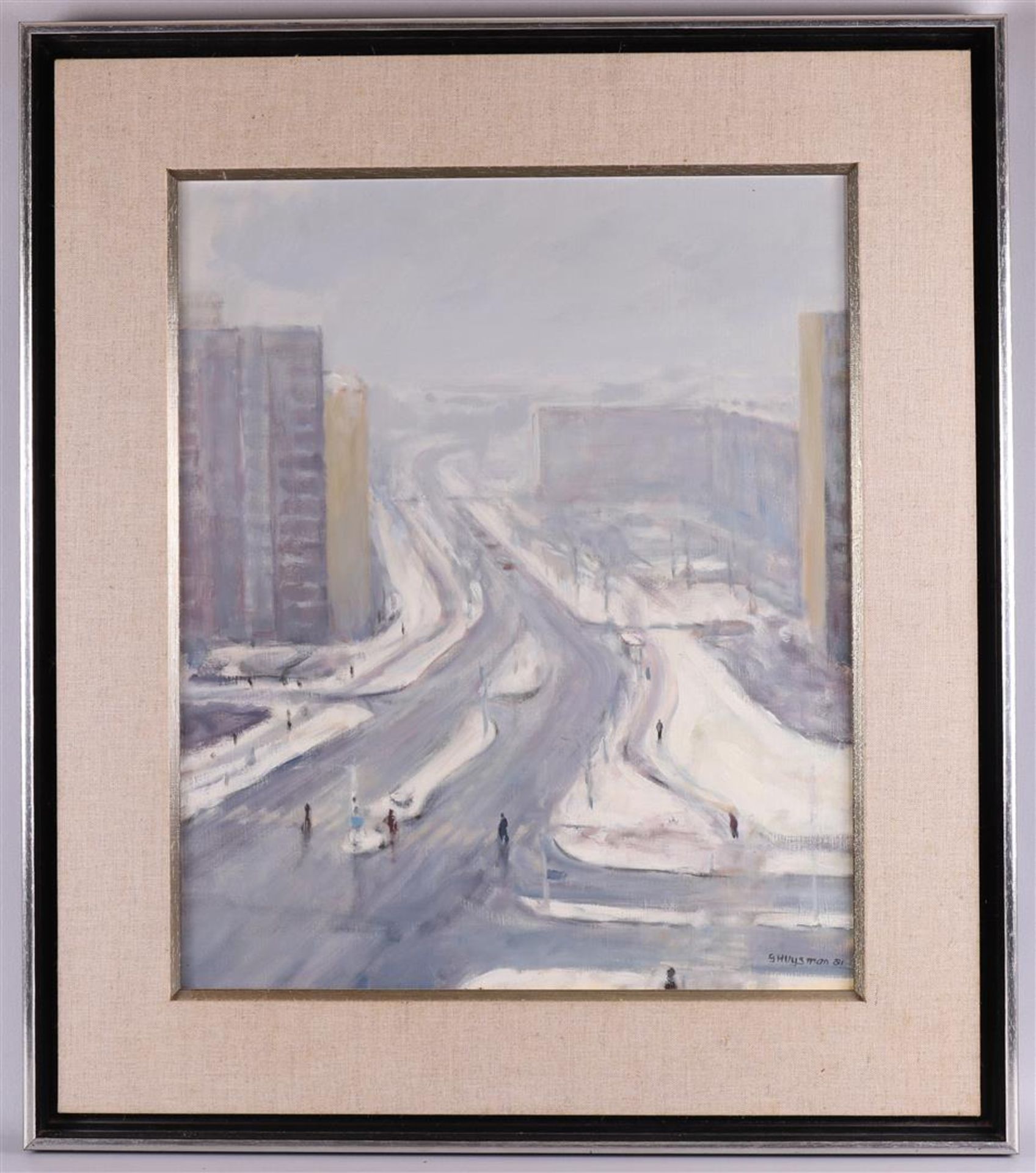 Huysman, Gerard (1953-) 'Snow landscape Ridderveld',