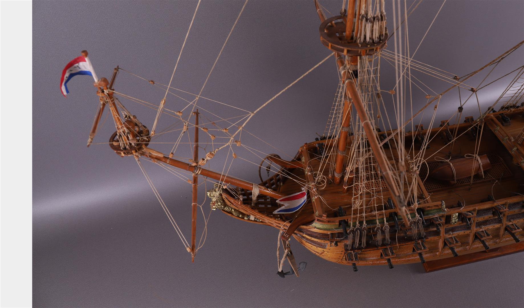 A ship model of a galleon, presumably 'de Friesland 1663' - Image 8 of 10