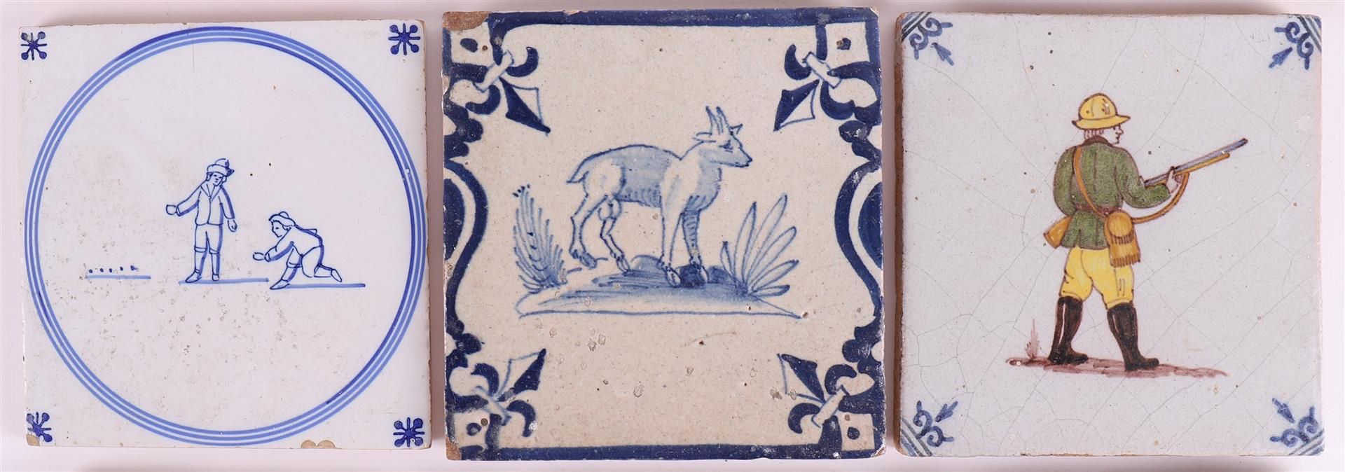 A lot of various tiles, including Holland 17th century, to. 9x. - Image 3 of 5