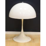 A Panthella table table lamp by Verner Panton (1926-1998) for Louis Poulsen, Denmark, 1970s, h71 x Ø