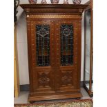 A two-door cupboard, Holland, Renaissance style, late 19th century, h 190 x w 102 x d 50 cm.
