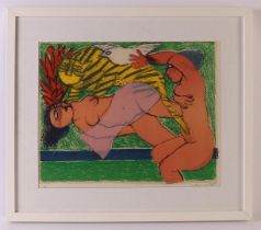 Beverlo, Corneille Guillaume (Liège 1922-2010) 'Le Tigre Amoreux II', 1985, signed in pencil