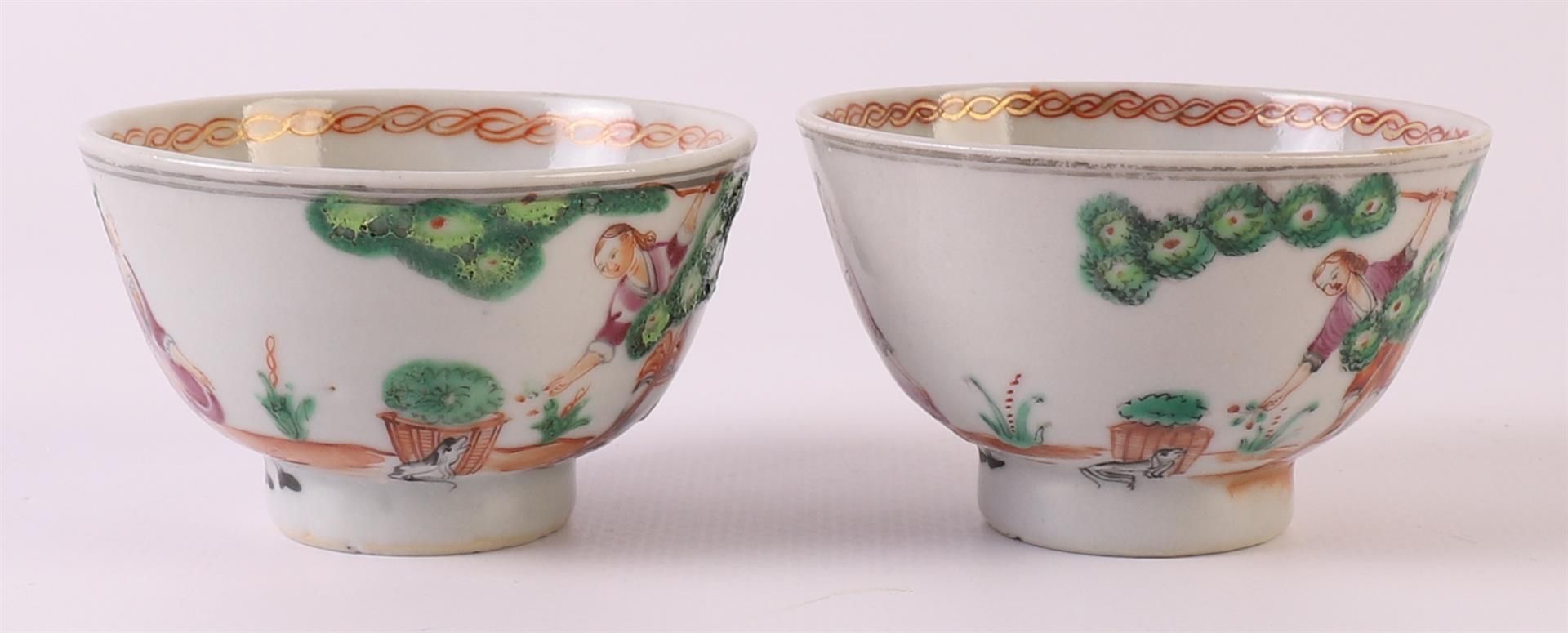 Four porcelain cups and accompanying saucers, Chine de Commande, China, Qianlong, 18th century. - Image 20 of 22