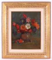 Kever, Jacob Simon Hendrik (Amsterdam 1854-1922) "Flower still life of flowers in a vase", signed in