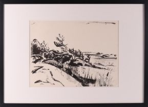 Wiegers, Jan (Oldenhove 1893 A'dam-1959) "Dune landscape", studio stamp 'Atelier Jan Wiegers' l.o,