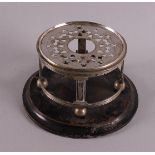 A 2nd grade 835/1000 silver faceted tea stove, Groningen, marked with maker's mark: Derk Mulder (