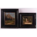 Overbeck, v. A (Germany 19th/20th century) "Sextental with the Elferkofel in Tirol", signed in