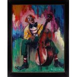 Zuidersma, Arie (Emmen 1925-Zuidlaren 2014) "Clown", signed in full right, oil paint/canvas, h 90