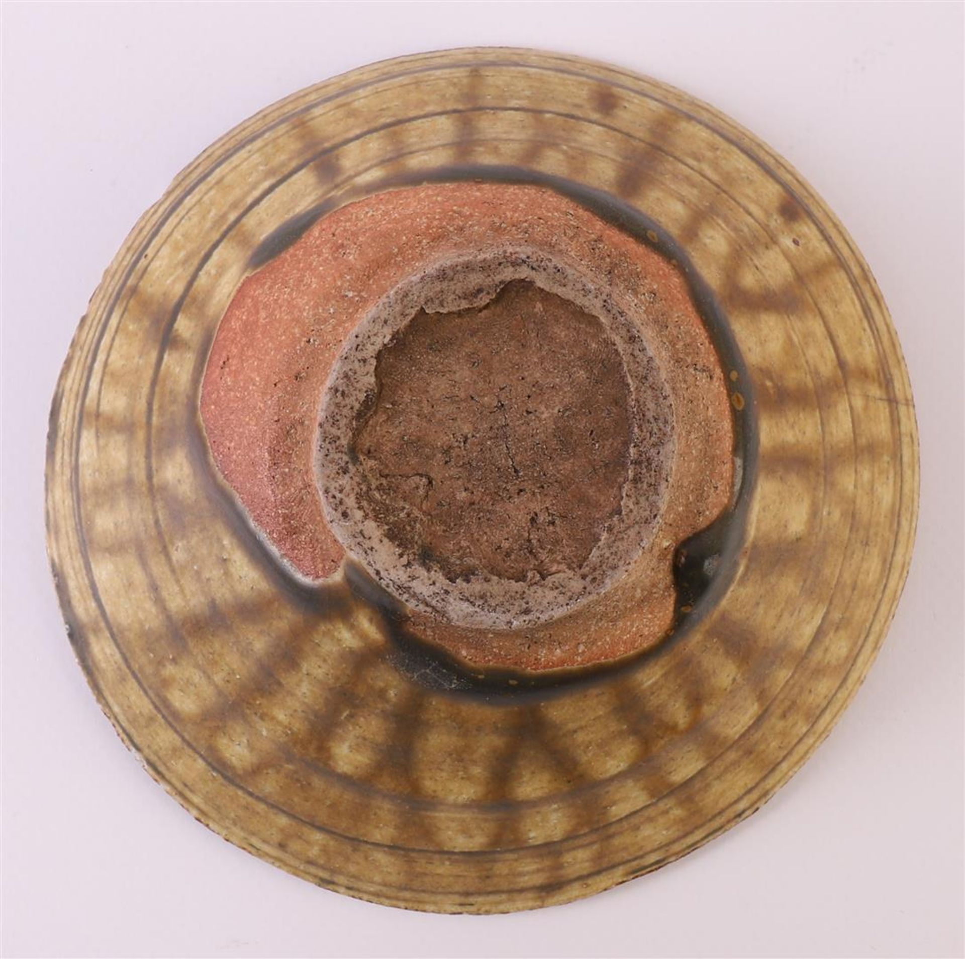 A brown glazed earthenware conical Temmoku bowl, China, Song dynasty 12th century, h 5 x Ø 13.5 - Image 7 of 8