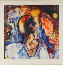 Amman, Elsa (Els) (Leiden 1931-1978) "Untitled", signed in full bottom right and 1961, monotype/