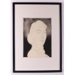 Wiegers, Jan (Oldenhove 1893 - A'dam 1959) "Portrait of a young woman", signed with studio stamp '