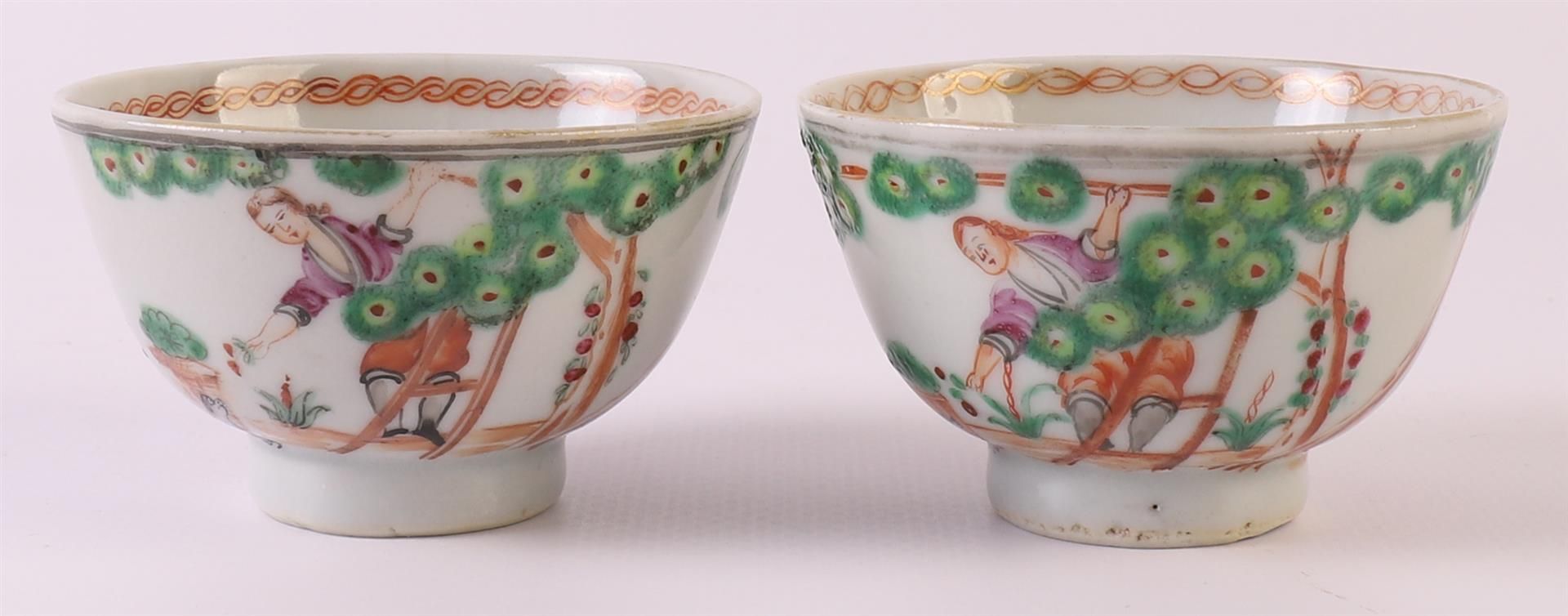 Four porcelain cups and accompanying saucers, Chine de Commande, China, Qianlong, 18th century. - Image 11 of 22