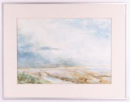 Smid, Joop (Appingedam 1921-2011) "Het wad", signed in full right 'Joop Sm. '02', watercolor/