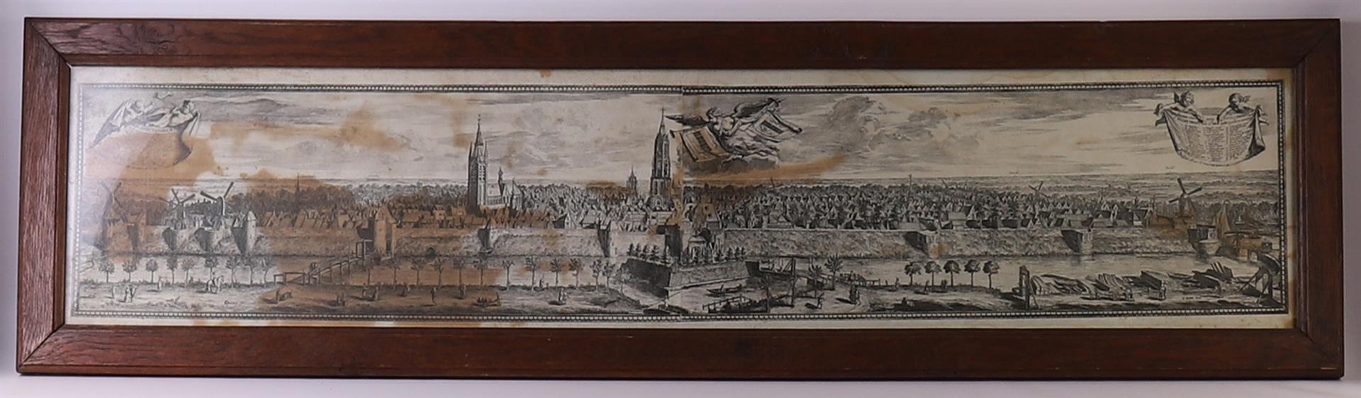 Decker, Coenraet"View of Delft", published by R. Boitet. 1729, engraving/paper h 23.6 x w123.5 cm (