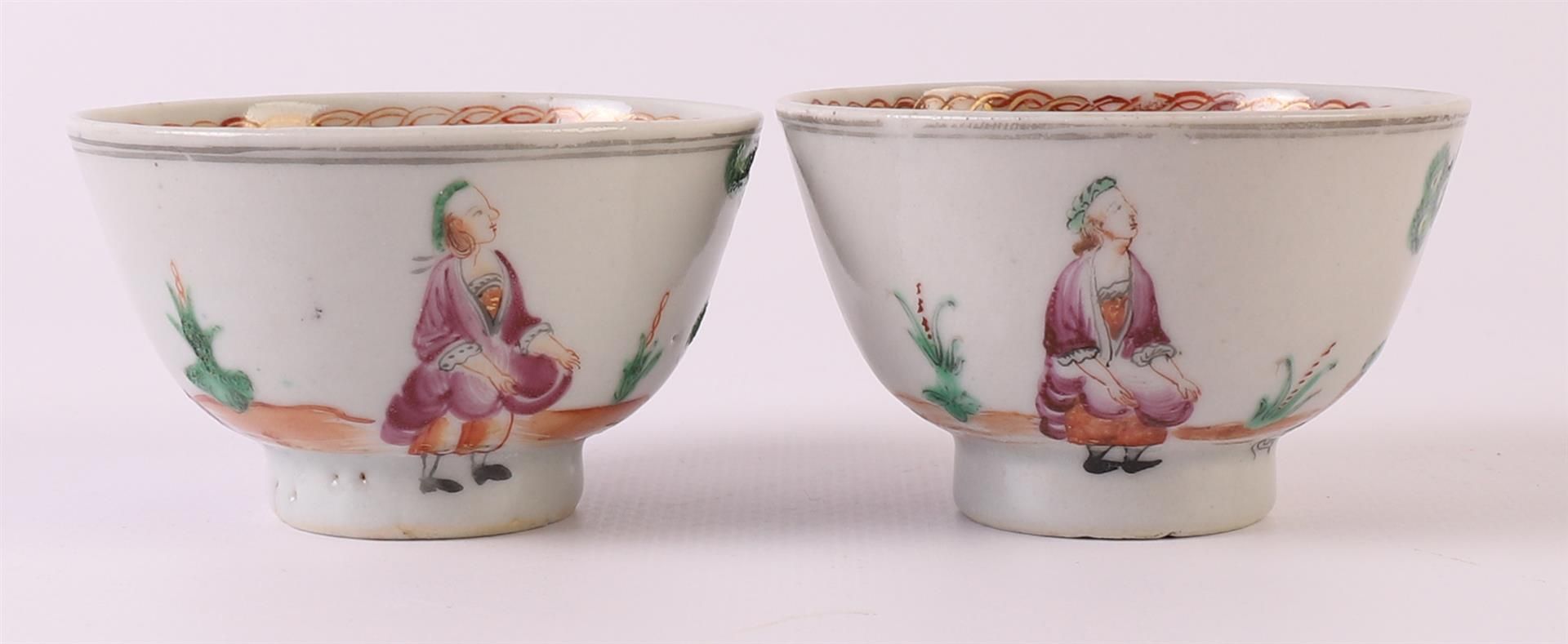 Four porcelain cups and accompanying saucers, Chine de Commande, China, Qianlong, 18th century. - Image 19 of 22