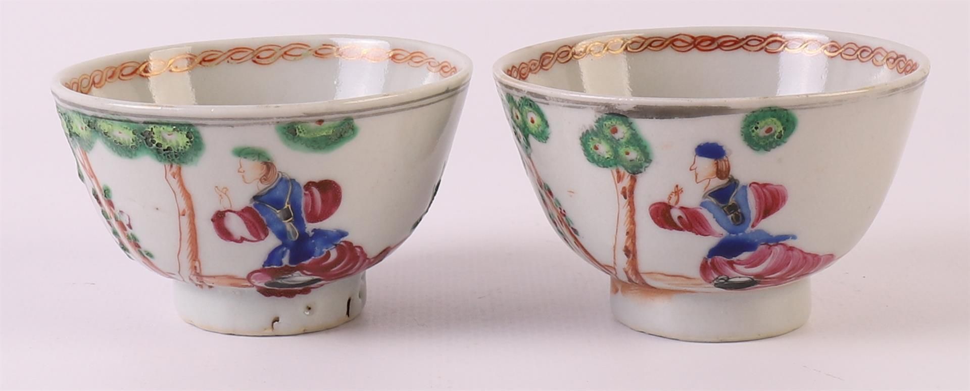 Four porcelain cups and accompanying saucers, Chine de Commande, China, Qianlong, 18th century. - Image 18 of 22