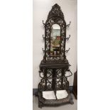 A cast iron standing coat rack, so-called Porte Manteau, Holland, 19th century.