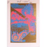 Pop Art. Jimi Hendirx Fillmore poster 6/20-25/1967, artist: Haphash and the Colored Coat, OA103: