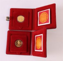 Two 983/1000 gold ducats 1985, proof quality. 3.494 grams per piece, up to. 2x.