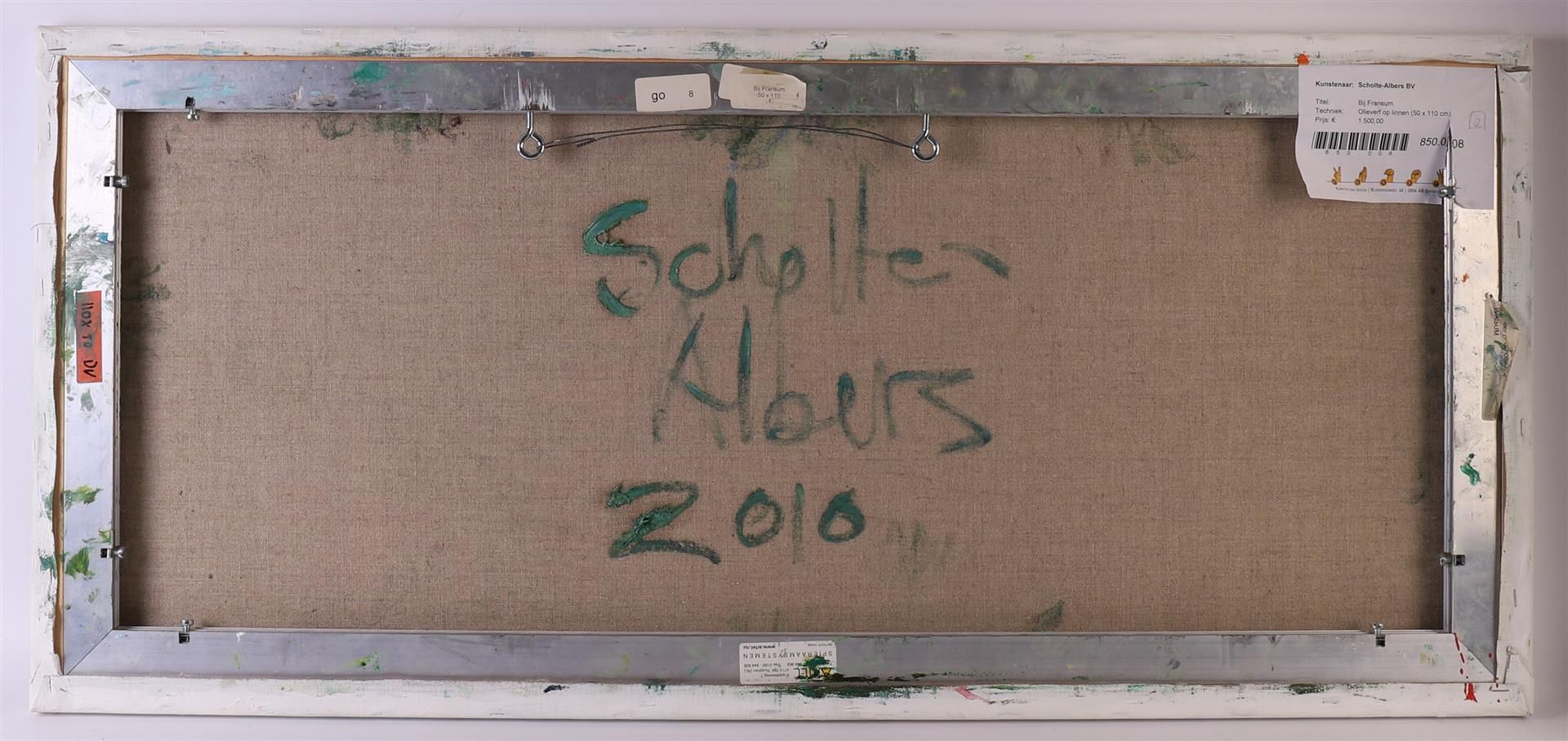 Scholte-Albers, Gertjan (1971-) "Bij Fransum", signed m.o 'Schholte Albers 2010', oil paint/ - Image 7 of 7