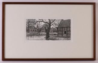 Meij, van der Wim (1949-) "Lochem", signed in full in pencil bottom right. and '94, etching/paper no