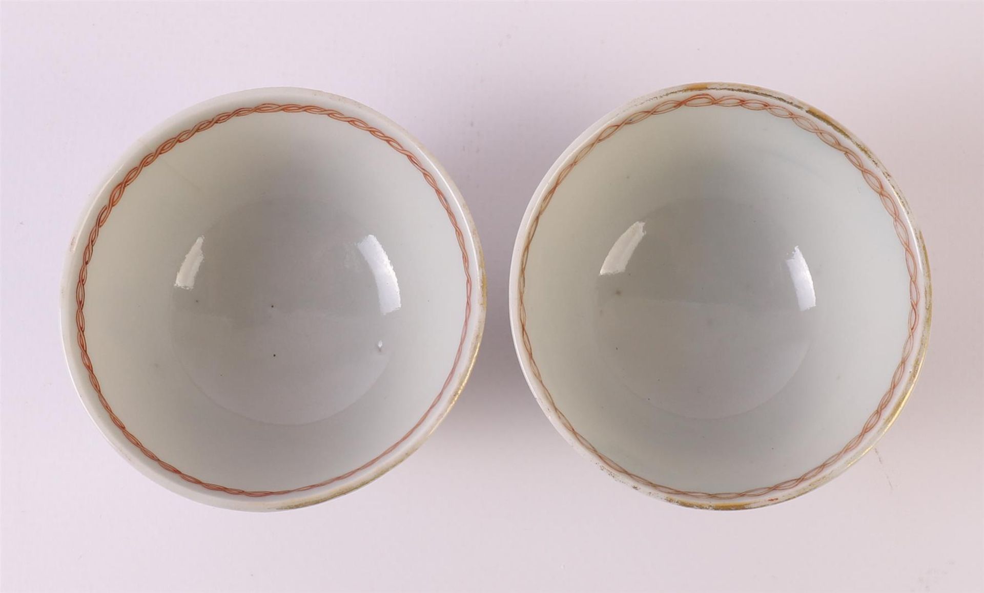 Four porcelain cups and accompanying saucers, Chine de Commande, China, Qianlong, 18th century. - Image 15 of 22