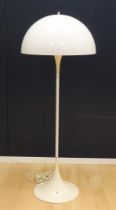 A Panthella floor lamp by Verner Panton (1926-1998) for Louis Poulsen, Denmark, 1970s, h 128 cm (