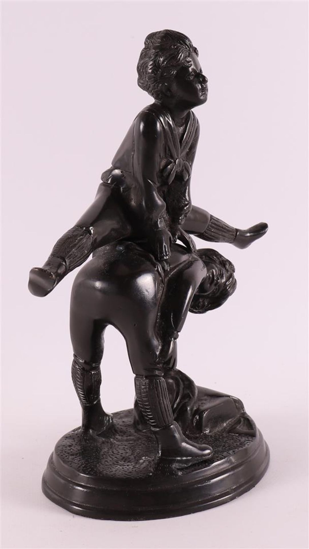 Bronze sculpture of children jumping, based on an antique example, 21st century - Image 3 of 4