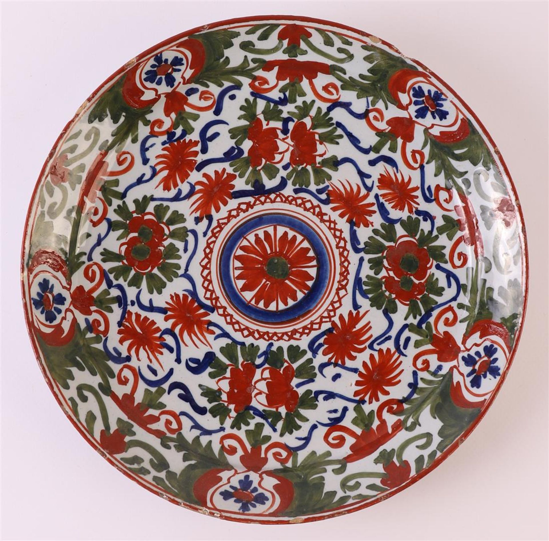 A set of polychrome Delft earthenware plates, so-called pancake, Holland - Image 2 of 13