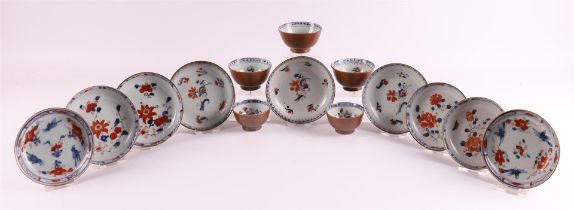 Various Chinese Imari porcelain cups and saucers, so-called Batavia ware, China