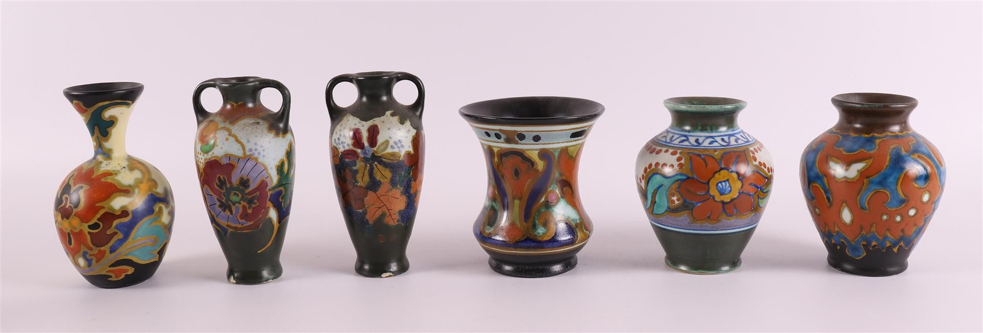 A lot of various pottery vases, including South Holland, ca. 1930 - Image 4 of 11