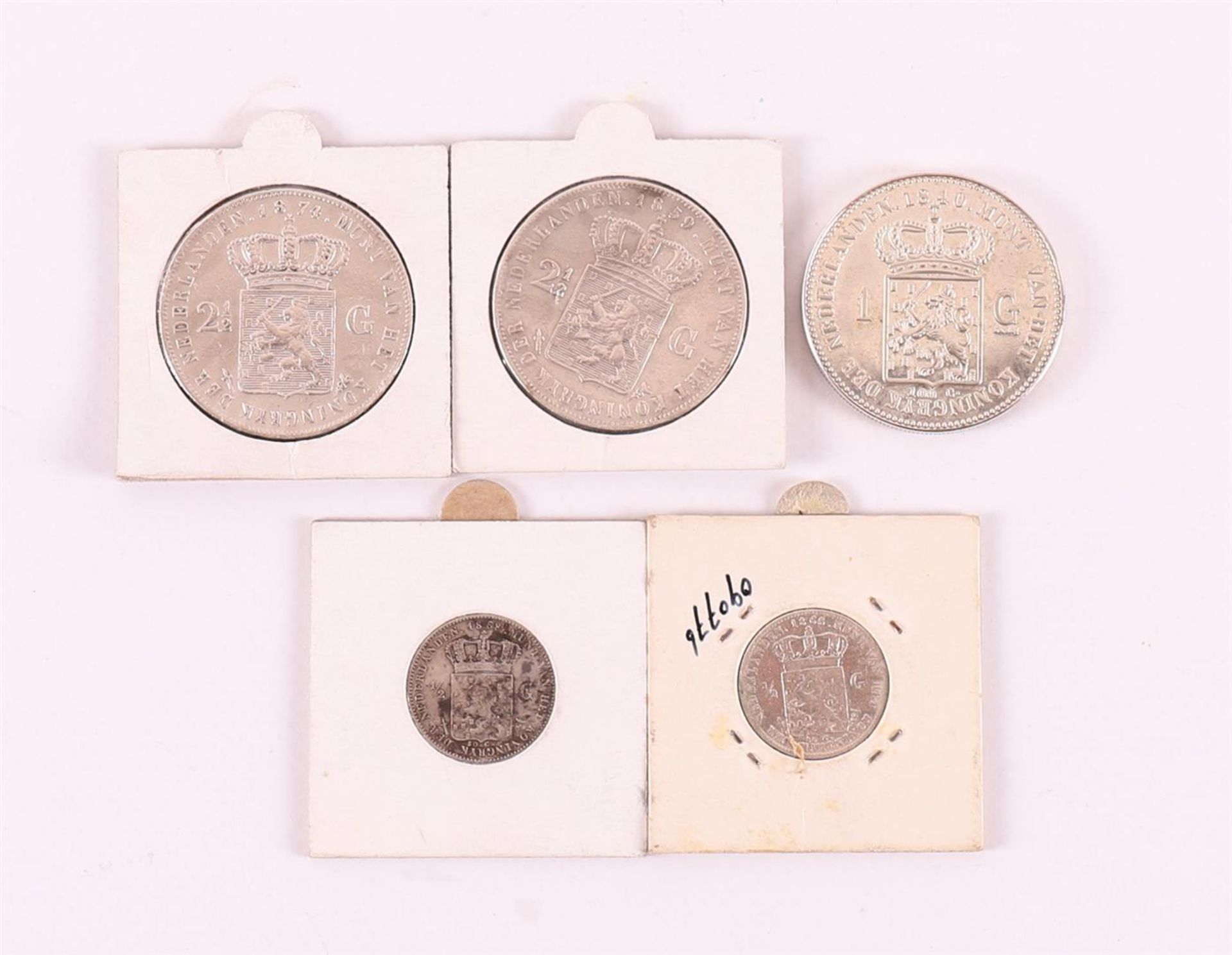 A lot of Dutch silver coins, Willem II and III, including reference. - Image 2 of 2