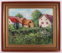 Brown, de Frances (Dutch school 20th century) 'Farm in France',