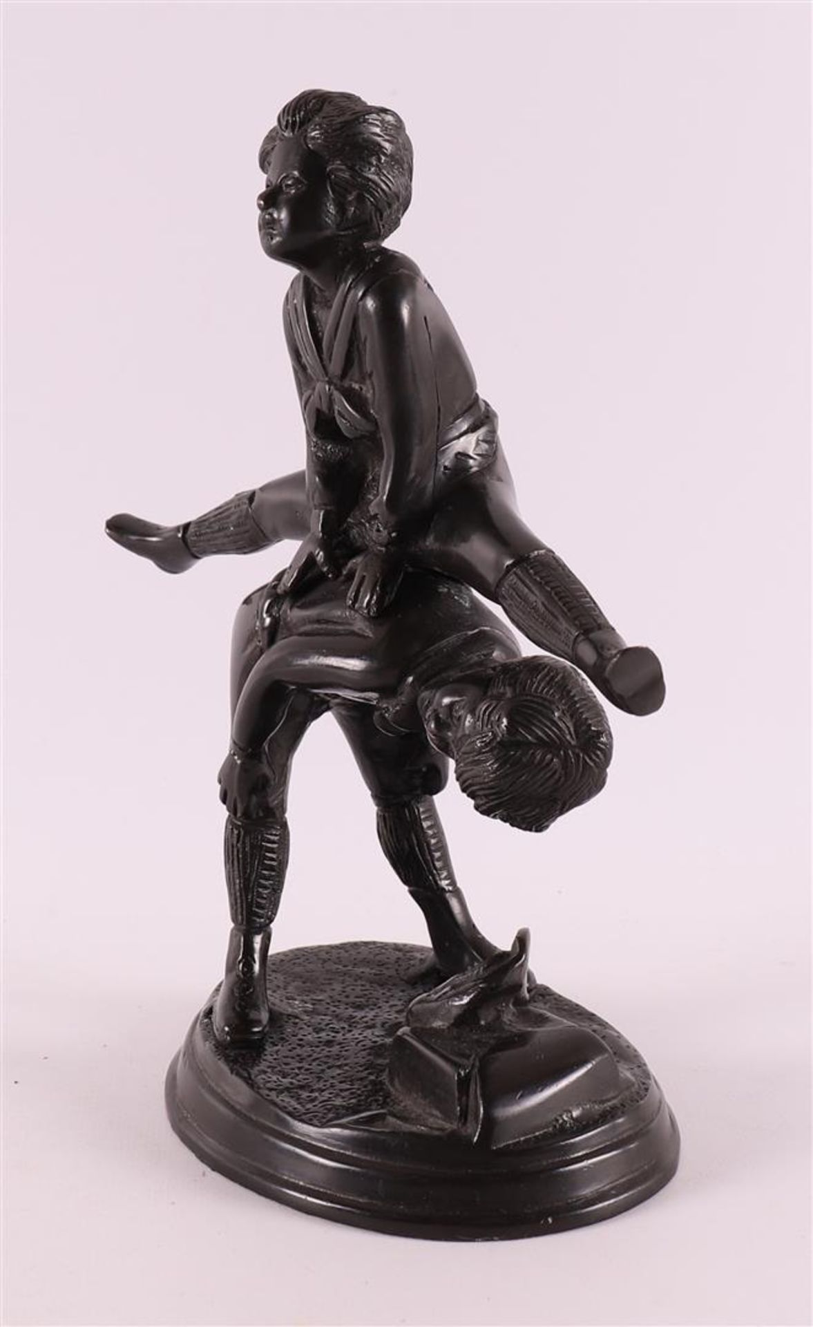 Bronze sculpture of children jumping, based on an antique example, 21st century - Image 4 of 4