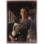 A poster of Mathilde Wilmink with a cat.