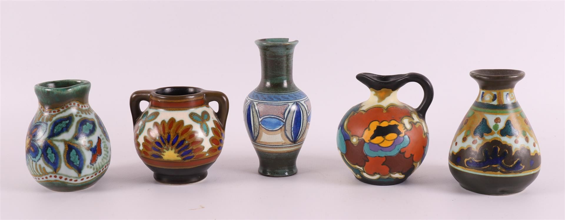 A lot of various pottery vases, including South Holland, ca. 1930 - Image 6 of 11