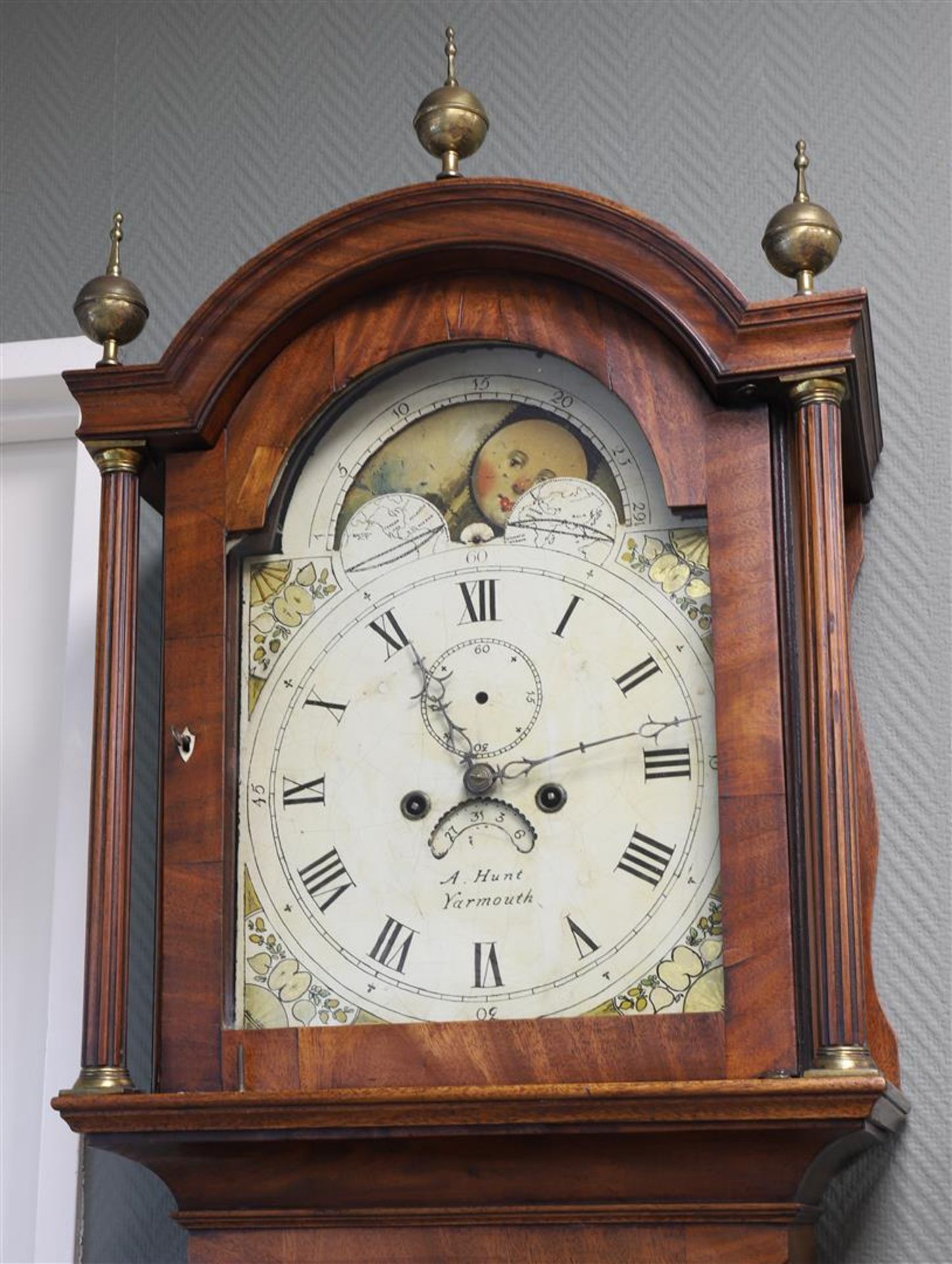 A grandfather clock, England 19th century. - Image 2 of 2